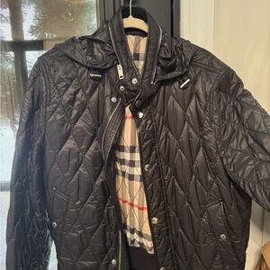 Burberry Black Quilted Puffer Jacket